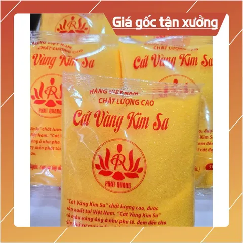 Cát vàng Kim Sa, Cát Việt Nam - Hạt Mịn, Không Tạp Chất, Dùng Cho Lư Hương Thờ (500g) 841625
