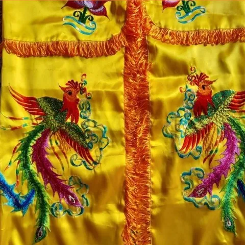 ÁO QUAN ÂM, ÁO MÂU MÀU HỒNG THÊU RỒNG PHỤNG NHIỀU CỠ ĐẸP LẮM 841631