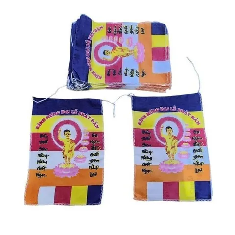 CỜ DÂY IN HÌNH PHẬT 20*30  [ 1 BỊCH / 50 LÁ DÀI 20 MÉT ] 841635