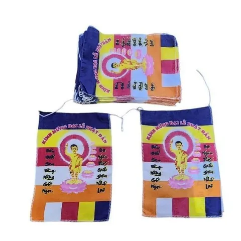 CỜ DÂY IN HÌNH PHẬT 20*30  [ 1 BỊCH / 50 LÁ DÀI 20 MÉT ] 841635