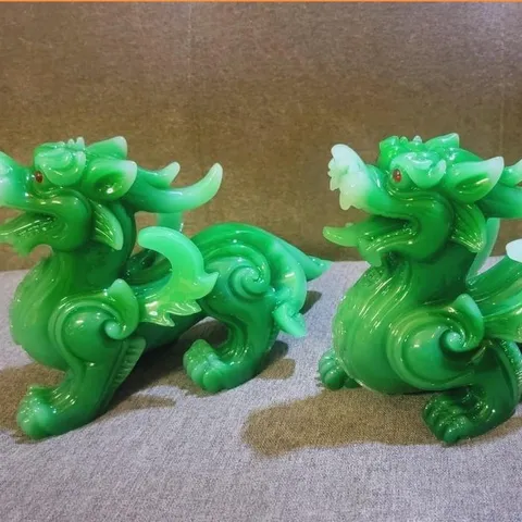 Cặp tỳ hưu CÁNH  CẨM THẠCH cao cấp 10cm x 15cm cực đẹp - hàng cao cấp - CT47 841637