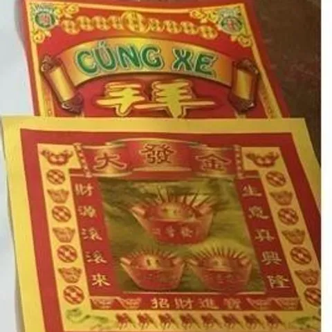 Bộ Giấy Cúng Xe Đài Loan Việt Hóa