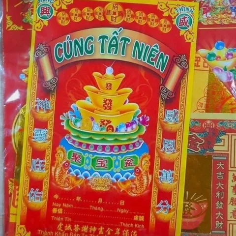 Bộ Giấy Cúng Tất Niên Đài Loan Việt Hóa 841651