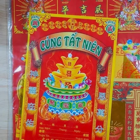 Bộ Giấy Cúng Tất Niên Đài Loan Việt Hóa 841651