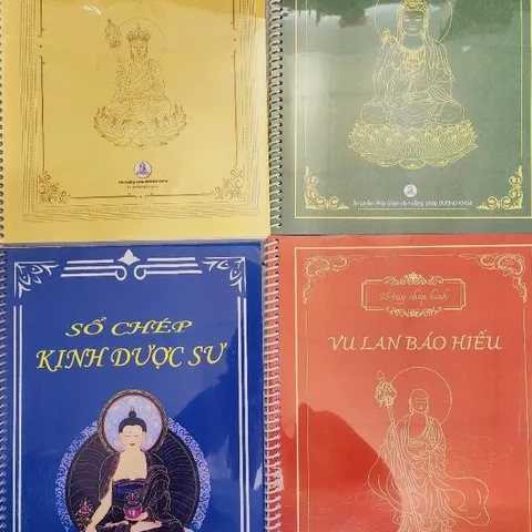 COMBO 4 QUYỂN KINH CHÉP CHỮ MỜ A4 THÁNG 7 VU LAN TẠO NHIỀU CÔNG ĐỨC, PHƯỚC BÁU - TẶNG VIẾT