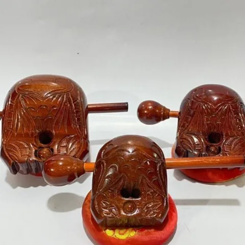 Mõ Tụng Kinh Niệm Phật Việt Nam Tiếng Ấm Vang Tặng Dùi Và Tấm Đệm Lót 3 size 841662