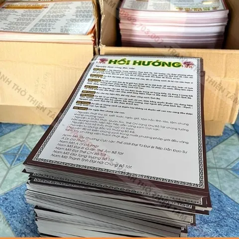TO102 - Tờ Chú  VĂN KHẤN ĐI CHÙA Mùng 1 và Ngày Rằm hàng tháng, IN 2 MẶT ÉP PLATICS 841671