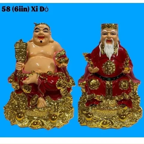 Cặp Tài Địa NGỒI CHÉO CHÂN XI ĐỎ CAO CẤP NHIỀU SIZE TD58 - TD59 841689