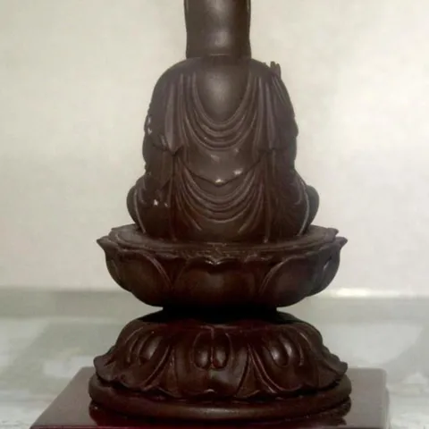 Tượng ngài Quan Thế Âm đài sen có đế cao 11cm-nhiều mẫu 841713