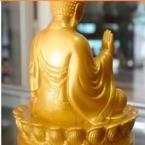 Tượng Đức Phật A Di Đà ngồi đài sen cao 15cm 841716