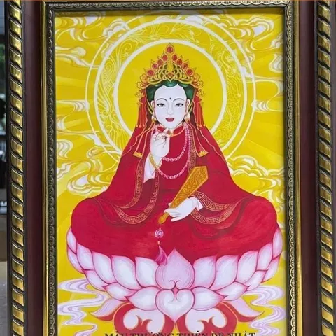 Tranh MẪU THƯỢNG NGÀN ĐỆ NHẤT - có khung  CÓ HOẢ TỐC 841719