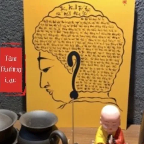 TO36 - Tranh Tâm Kinh Trí Tuệ Phật Giáo treo tường hoặc để bàn 841726