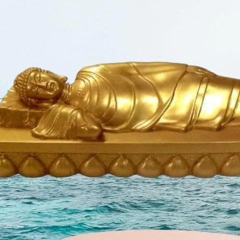 Tượng Phật Tổ Nằm Nhập Niết Bàn 22cm có 3 màu khách lựa 841764