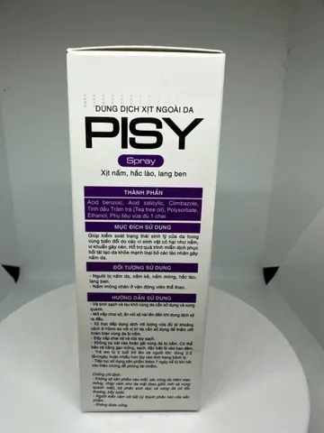 Dung dịch xịt nấm, hắc lào,lang ben Pisy spray