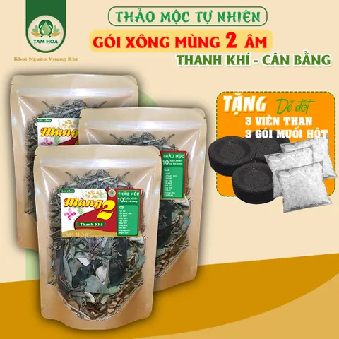 Gói Xông Nhà Thảo Mộc Mùng 2 âm Thanh Khí Tam Hoa giúp khởi đầu nhẹ nhàng cho tháng mới cân bằng