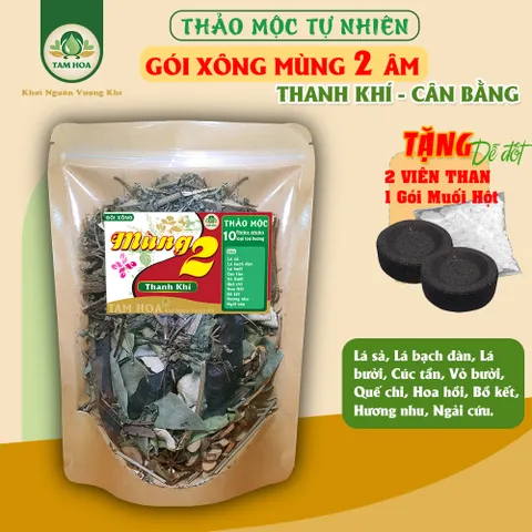 Gói Xông Nhà Thảo Mộc Mùng 2 âm Thanh Khí Tam Hoa giúp khởi đầu nhẹ nhàng cho tháng mới cân bằng