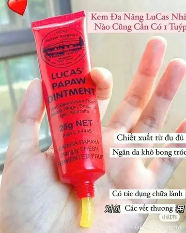 Kem đa năng Lucas Papaw Ointment 15g dưỡng da, trị nứt nẻ hiệu quả 🏷️ Rẻ nhất Shopee
