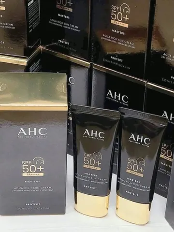 Combo 2 Kem chống nắng AHC Master Aqua Rich Sun Cream dưỡng ẩm căng bóng 30ml x2 💸 Sale sốc