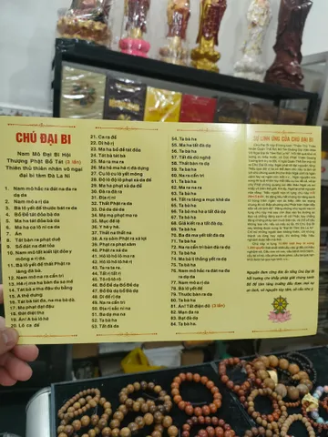 Tờ chú đại bi 84 hóa thân khổ A4
