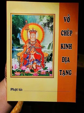 Vở chép kinh Địa Tạng (Vở trắng)