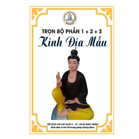Kinh Địa mẫu 3 phần trọn bộ lò xo cực đẹp dương khoa shop