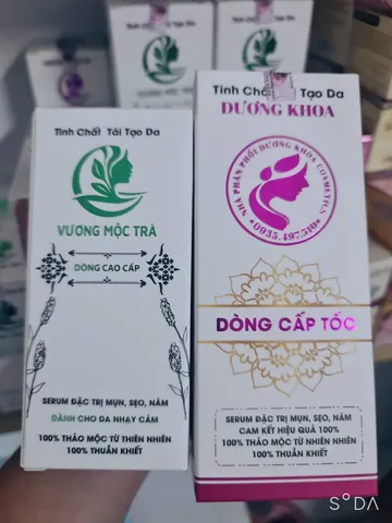 Serum tái tạo da CAO CẤP VƯƠNG MỘC TRÀ chai 30ml chuyên mụn, nám, tàn nhang, sẹo nhanh bong cực hiệu quả