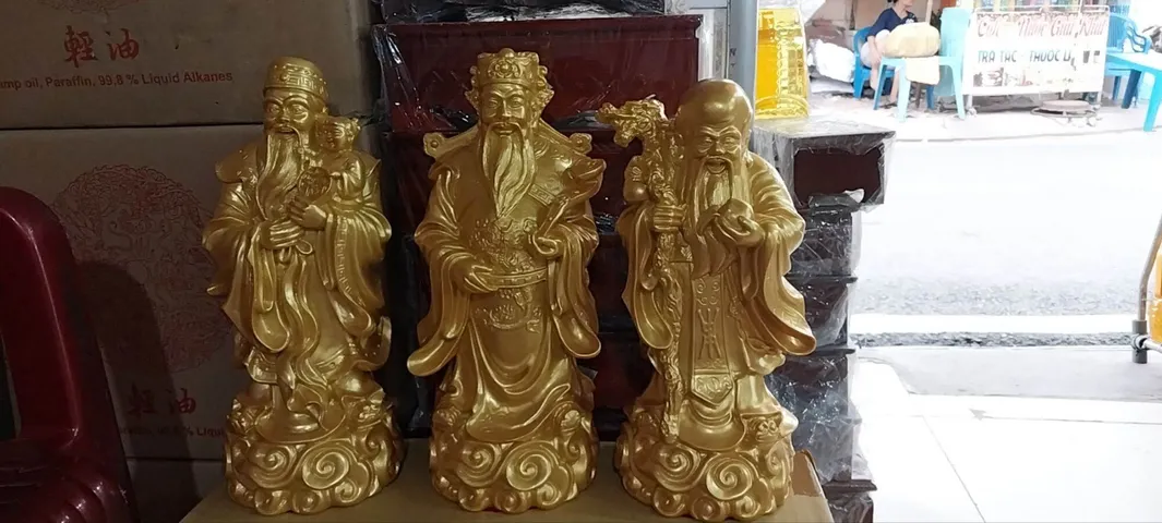 [HCM] BỘ TƯỢNH PHÚC LỘC THỌ - CAO 30cm*12cm