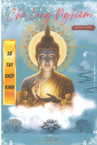 Sổ chép kinh THỦ LĂNG NGHIÊM - A4 LÒ XO - MẪU TĐ (TẶNG VIẾT KÈM)