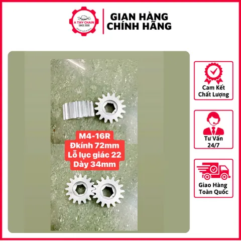 Thanh Răng Cho Ray Cửa Tự Động Thiết Kế Thông Minh Chắc Chắn Dễ Sử Dụng - Modul 4 10x30x1000 + Bánh Nhông 12R/ 14R/ 16R.