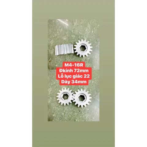 Thanh Răng Cho Ray Cửa Tự Động Thiết Kế Thông Minh Chắc Chắn Dễ Sử Dụng - Modul 4 10x30x1000 + Bánh Nhông 12R/ 14R/ 16R.