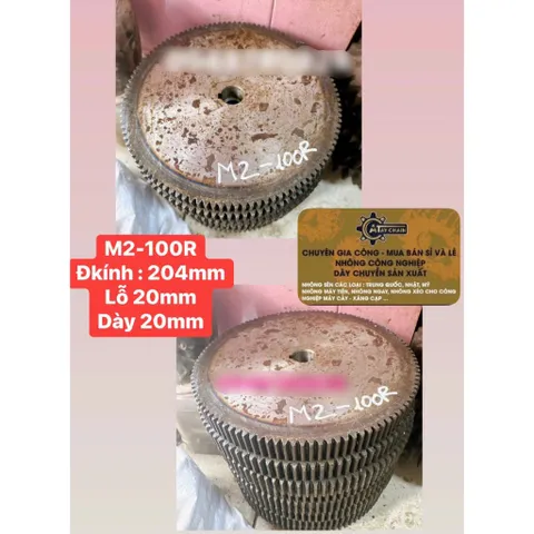 Nhông Thẳng Modul 2 - 34R / 42R / 70R / 72R / 75R / 100R Dày 20mm Ko Cùi  Hàng Chất Lượng Cao