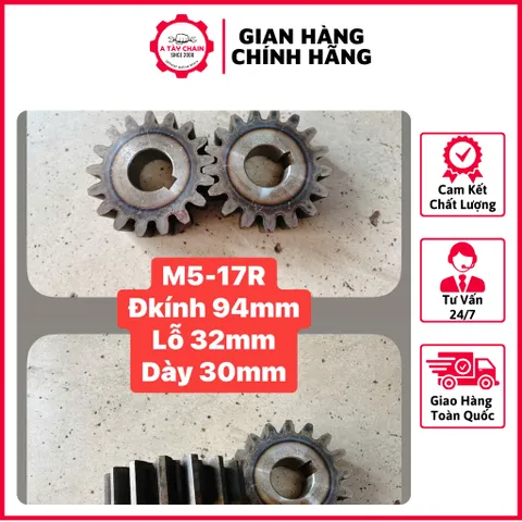 Nhông Thẳng Modul M5 - 17R / 22R . Dày 30mm. Hàng Chất Lượng Cao