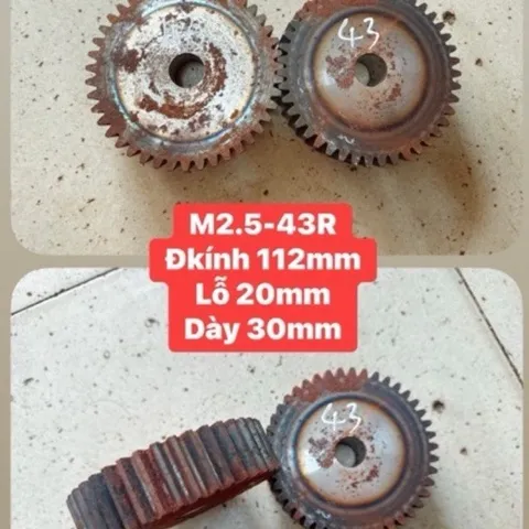 Nhông Thẳng Modul M2.5 - 42R / 43R / 44R / 45R . Dày 30mm Ko Cùi. Hàng Chất Lượng Cao Chào mừng bạn đến với A Tày Chain