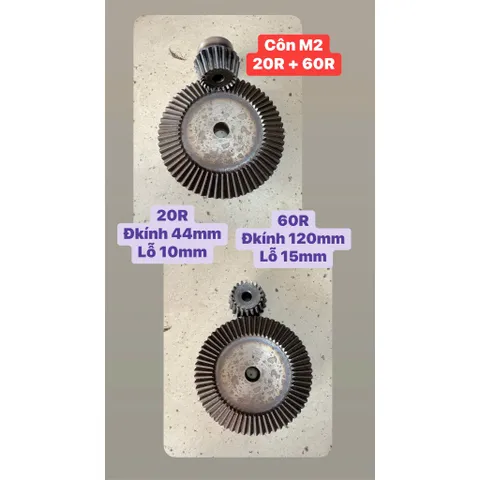 Bánh Răng Côn M2 : 20-40Răng ( tỉ số truyền 1:2 ) / M2 : 20-60Răng ( tỉ số truyền 1:3 )
