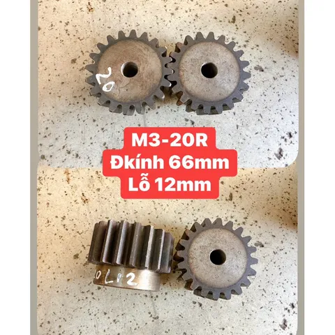 Thanh Răng Modul 3 - 20Vuông / 30Vuông/ 25Vuông (Dài 1mét) & Bánh Răng 12R / 20R / 21R / 25RChất Lượng Cao