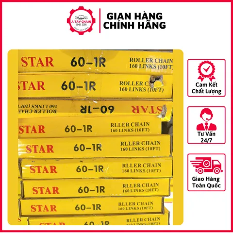 Sên Xích 60-1 / 60-2 STAR/KANA (Hộp 3 Mét) Thiết Kế Chắc Chắn Dễ Sử Dụng