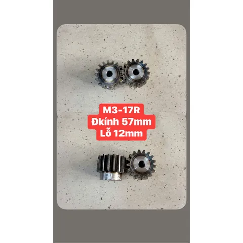 Nhông Thẳng Modul M3 - 16R / 17R / 18R / 21R Dày 30mm Có Cùi. Hàng Chất Lượng Cao