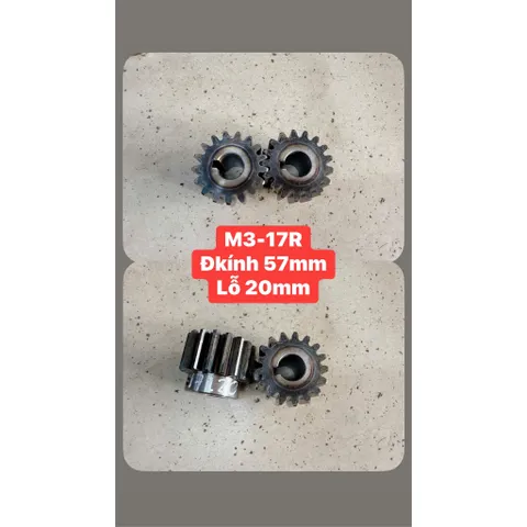 Nhông Thẳng Modul M3 - 16R / 17R / 18R / 21R Dày 30mm Có Cùi. Hàng Chất Lượng Cao