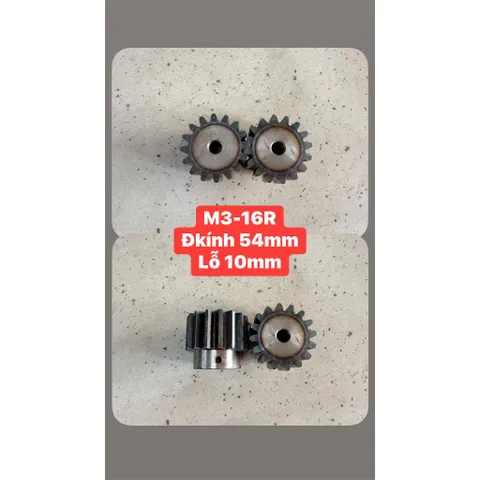 Nhông Thẳng Modul M3 - 16R / 17R / 18R / 21R Dày 30mm Có Cùi. Hàng Chất Lượng Cao