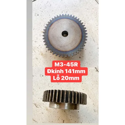 Nhông Thẳng Modul M3 - 25R / 26R / 27R / 28R / 30R / 32R / 36R / 40R / 45R / 50R Có Cùi Dày 30mm