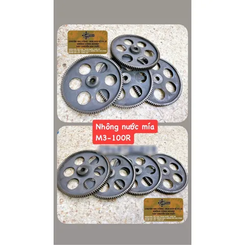 Nhông Máy Ép Mía M3-36 Răng / 100 Răng. Chất Liệu Gang