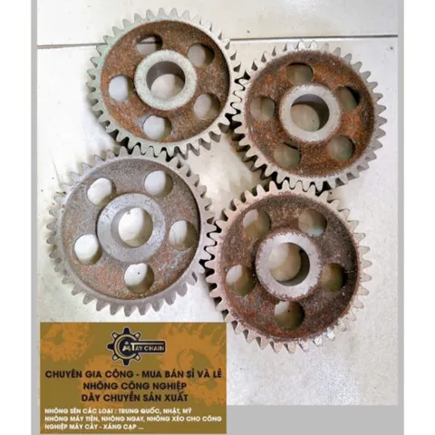 Nhông Máy Ép Mía M3-36 Răng / 100 Răng. Chất Liệu Gang