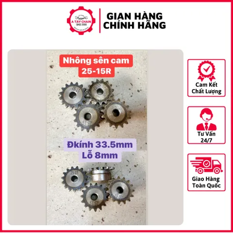 Nhông - Xích Sên Cam - 9Răng Đến 38Răng. Thiết Kế Nhỏ Gọn Chắc Chắn. Hàng Chất Lượng Cao.