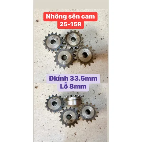 Nhông - Xích Sên Cam - 9Răng Đến 38Răng. Thiết Kế Nhỏ Gọn Chắc Chắn. Hàng Chất Lượng Cao.