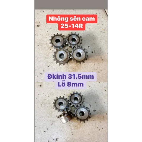 Nhông - Xích Sên Cam - 9Răng Đến 38Răng. Thiết Kế Nhỏ Gọn Chắc Chắn. Hàng Chất Lượng Cao.