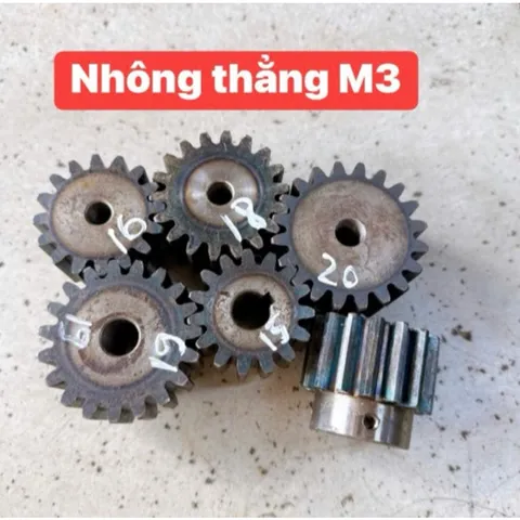 Nhông Thẳng Modul 3 - 15R / 16R / 17R /18R / 19R / 20R. Có Cùi . Dày 30mm Hàng Chất Lượng Cao.