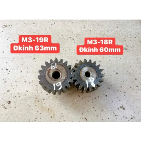 Nhông Thẳng Modul 3 - 15R / 16R / 17R /18R / 19R / 20R. Có Cùi . Dày 30mm Hàng Chất Lượng Cao.