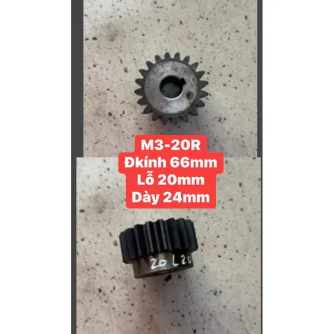 Nhông Thẳng Modul 3 - 15R / 16R / 17R /18R / 19R / 20R. Có Cùi . Dày 30mm Hàng Chất Lượng Cao.