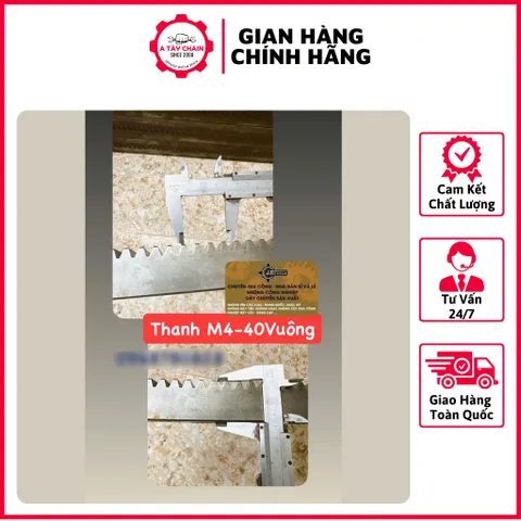 Thanh Răng Modul M4-M5 Vuông 30mm / Vuông 40mm/ Vuông 50mm Dài 1mét Và 1m5.