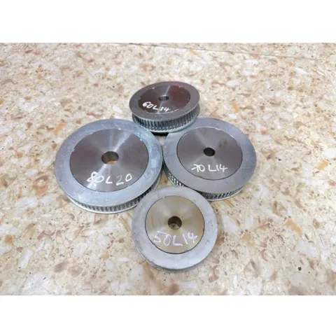 Puly 5M- 50R / 60R / 70R / 80R / 90R / 100R .Rộng 20mm - Dùng Cho Dây Đai Bản 15mm Chất Liệu Thép.